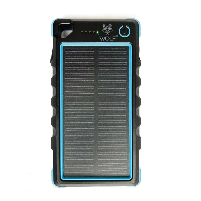 Wolf Outdoors SPB-10 Solar Power Bank Blue Edition Wolf Outdoors - UK Camping And Leisure