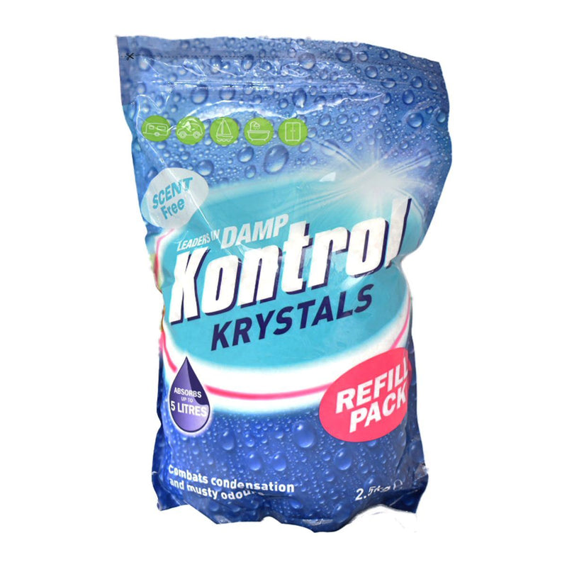 Keep Your Home Dry with Kontrol Krystals 2.5kg Scent Free Kontrol Krystals - UK Camping And Leisure