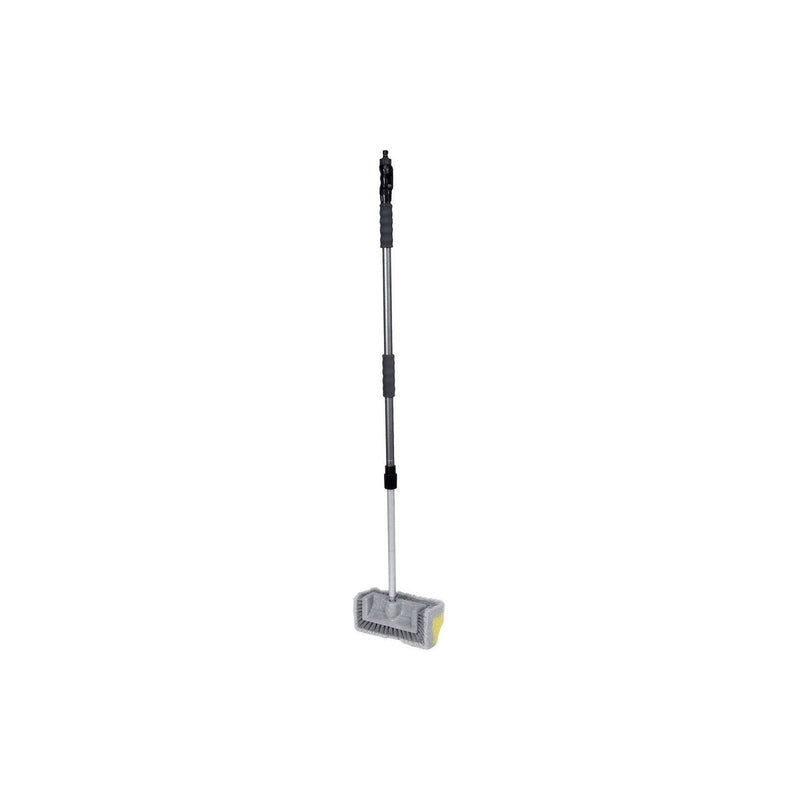 Reimo Wash Brush with Side Bristles and Telescopic Shaft 1.2-1.8m 919211 Ingbertson - UK Camping And Leisure
