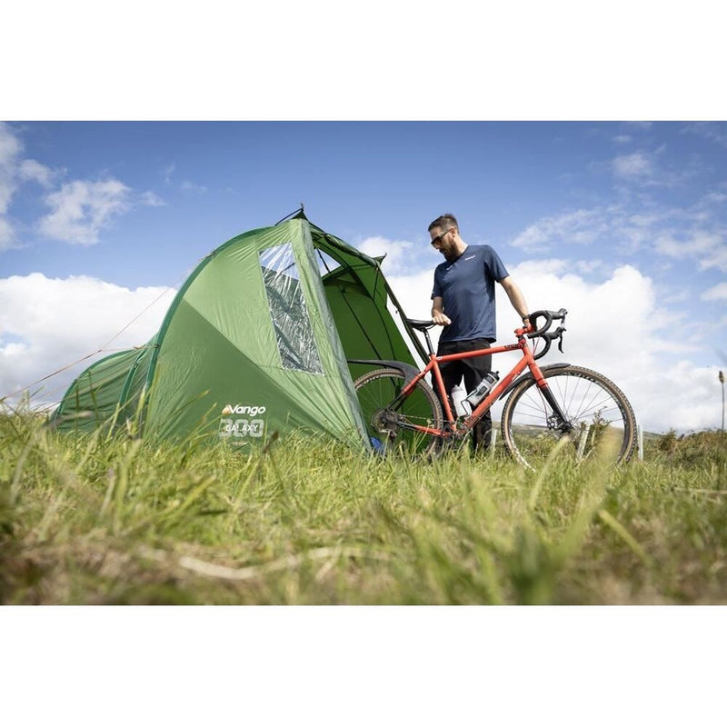 Vango Galaxy 300 Forest Green 3 Person Tent Vango - UK Camping And Leisure
