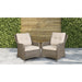 Dellonda Chester Rattan Wicker Outdoor Armchairs 2pc DG69 Dellonda - UK Camping And Leisure