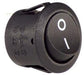 W4 250V Round Single Pole Rocker Switch On/Off Black 37201 W4 - UK Camping And Leisure