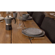 Bo-Camp Tableware Halo Melamine 12 Pieces Grey Bo-Camp - UK Camping And Leisure