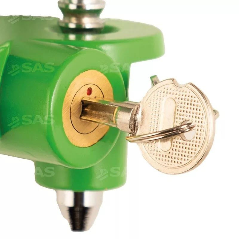 SAS Green Hitchlock Caravan Trailer Universal Hitch Coupling Tow Ball Lock Security SAS - UK Camping And Leisure