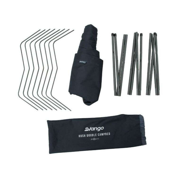 Vango Hush Double Campbed Double Granite Grey Vango - UK Camping And Leisure