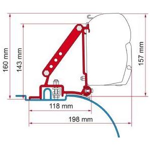 Fiamma F45S Adapter Kit Fiat Ducato After 06/2006 98655-755 Fiamma - UK Camping And Leisure