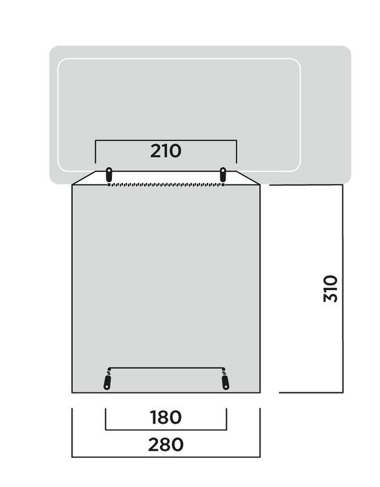 Easy Camp Utne Driveaway Awning Grey Easy Camp - UK Camping And Leisure