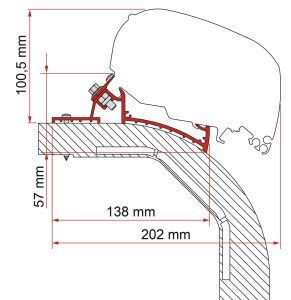 F80/F65 Adapter Kit Arca/Mobilvetta K-Yacht 98655Z079 UK Camping And Leisure - UK Camping And Leisure