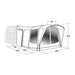 Outwell Newburg 240 Air Drive-Away Campervan Air Awning 175-200cm Outwell - UK Camping And Leisure