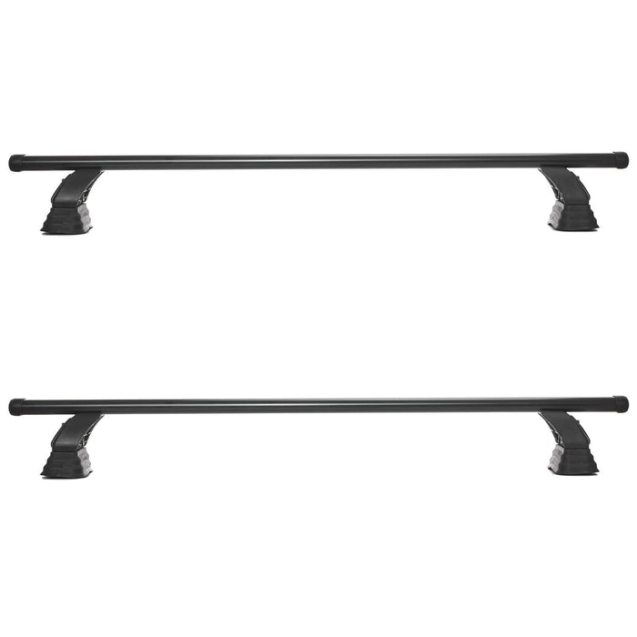 Summit SUP-065 Premium Multi Fit Roof Bars, Black Steel, Set of 2 Summit - UK Camping And Leisure