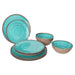 Bo-Camp Tableware Halo Melamine 12 Pieces Aqua Bo-Camp - UK Camping And Leisure