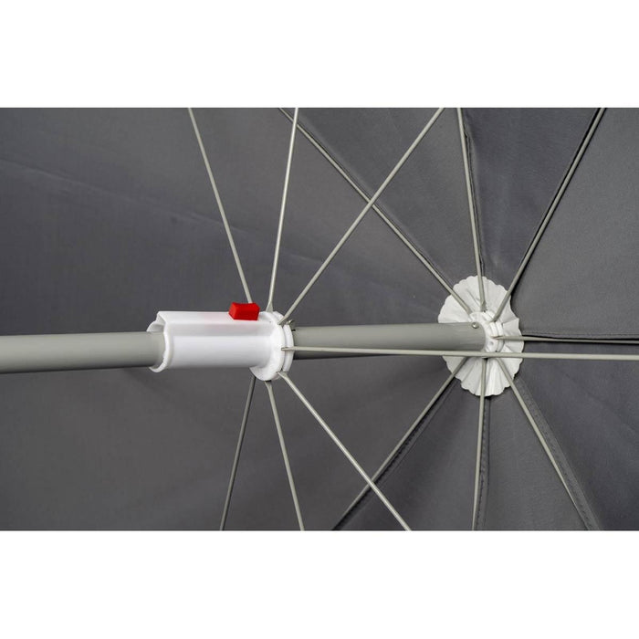 Bo-Camp Parasol Articulated Arm Polyester Dia 250cm Grey Bo-Camp - UK Camping And Leisure