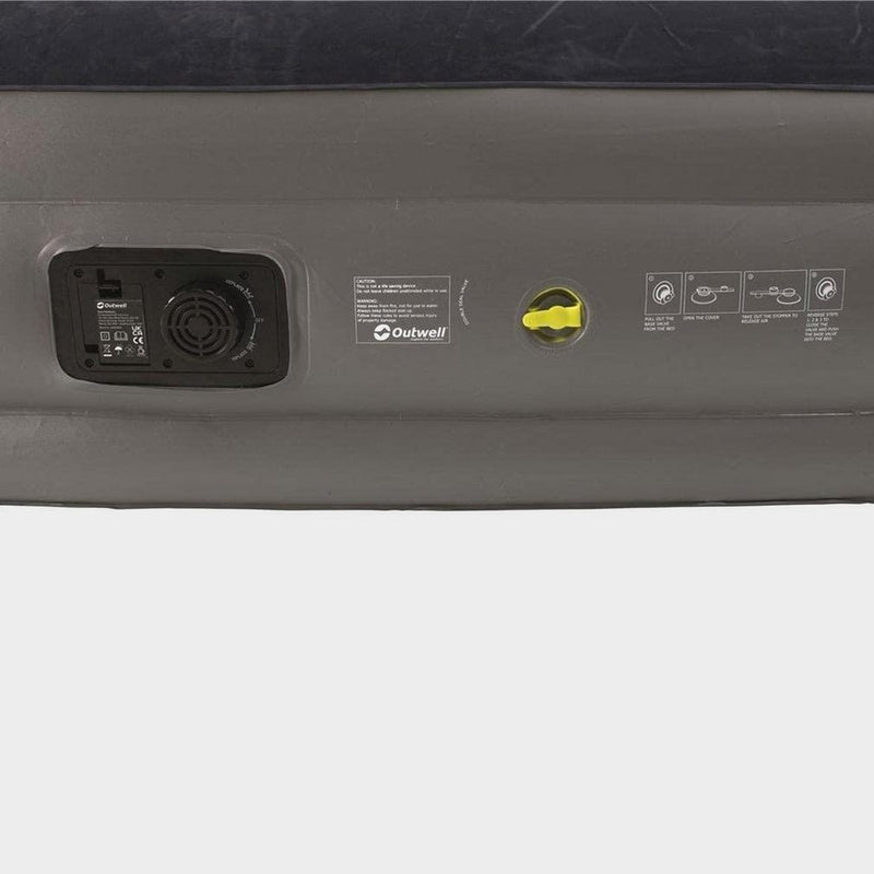 Outwell Flock Superior Single Airbed With Built-In Pump High Raised Air Bed