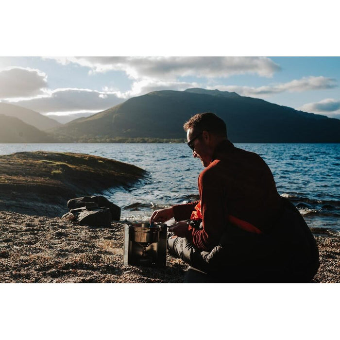 Vango Folding Stove with Windshield and Piezo Silver Vango - UK Camping And Leisure