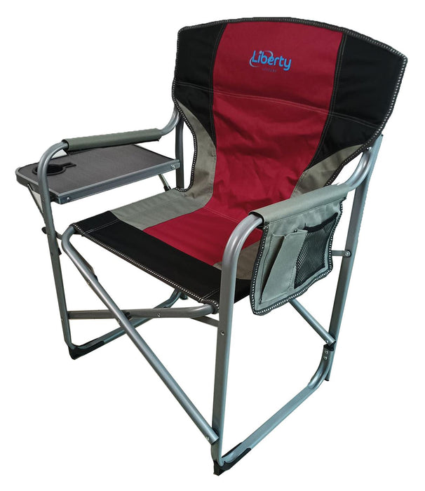 Liberty Magenta Directors Chair with Side Table Camping Caravan Liberty - UK Camping And Leisure