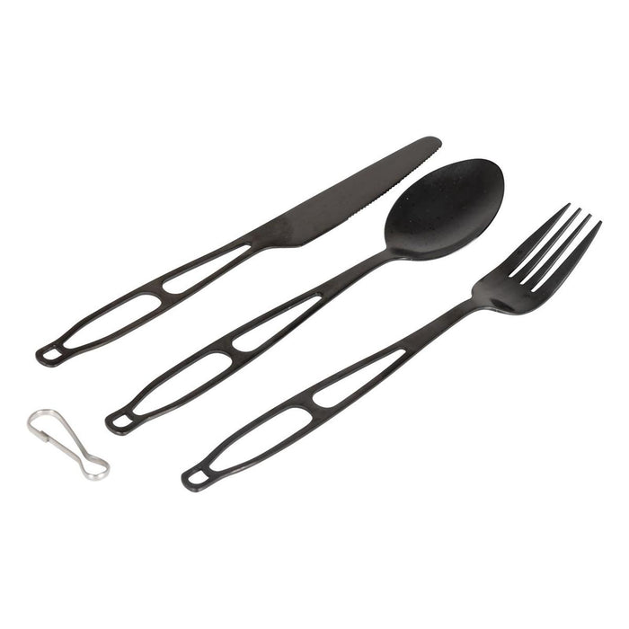 Bo-Camp Outdoor Cutlery In Cover 3 Pieces Bo-Camp - UK Camping And Leisure