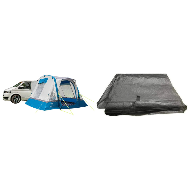 Olpro Cubo Breeze v2 Campervan Awning Blue / Grey Low - OB142 + Cubo / Bundle