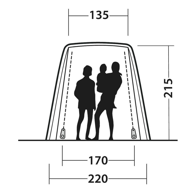 Outwell Dune SUV Driveaway SUV Car Tailgate Awning 155-185cm - View 14