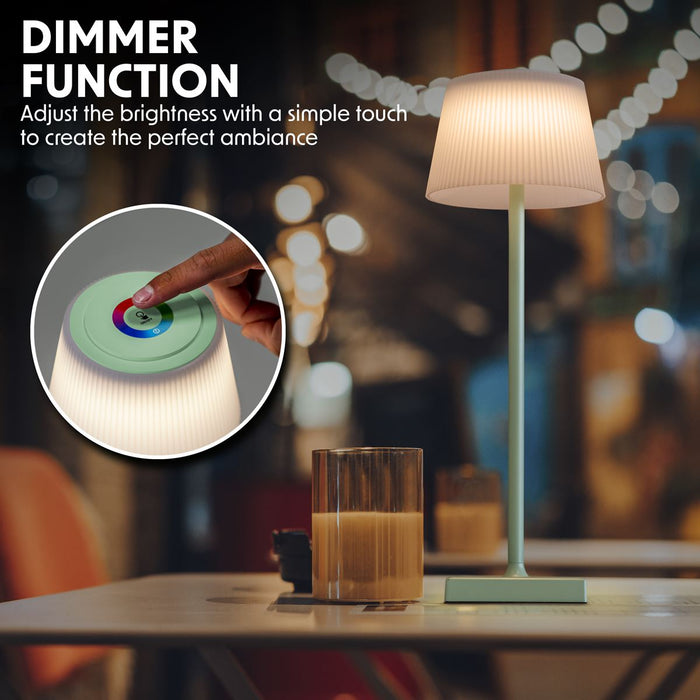 Dellonda Rechargeable Table Lamp for Home Office Restaurant RGB Colours Dellonda - UK Camping And Leisure