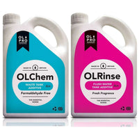 Olpro OLChem - Toilet Fluid (2L) - OL413 + OLRinse - Great Value Toilet Bundle