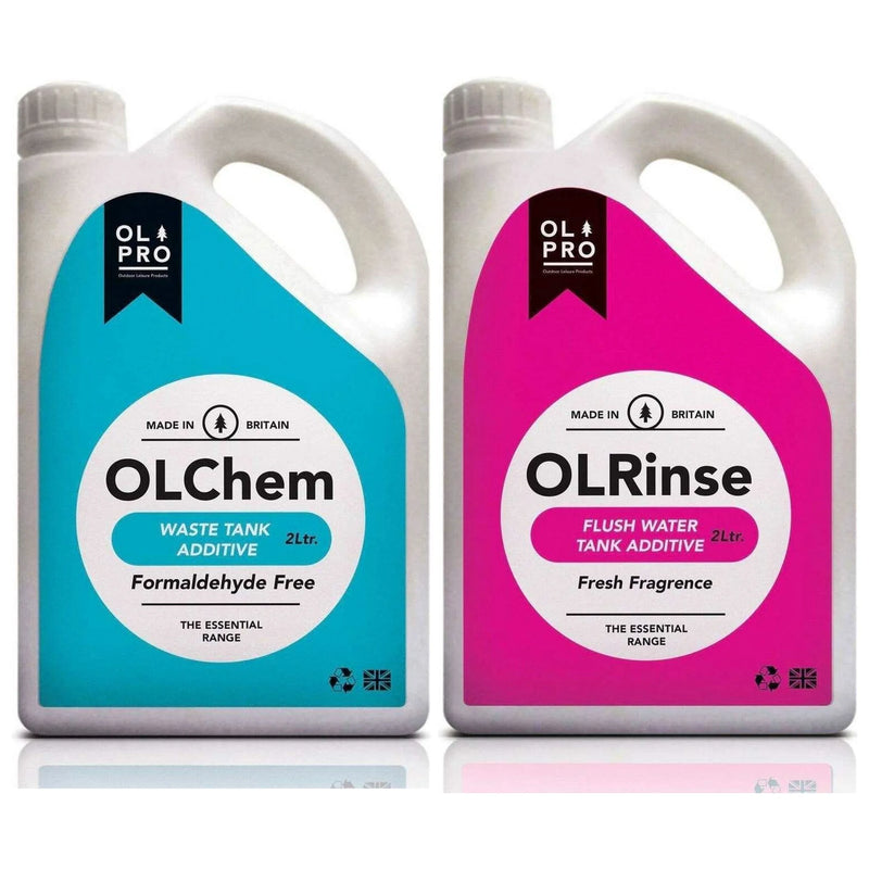 Olpro OLChem - Toilet Fluid (2L) - OL413 + OLRinse - Great Value Toilet Bundle