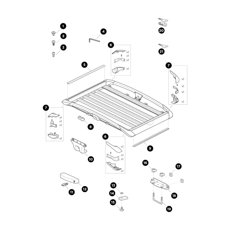 Thule T-Track Screw 22mm - Durable and Reliable Fasteners