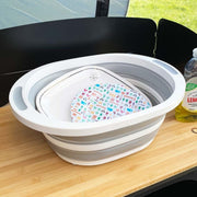 Olpro Collapsible Silicone Folding Bowl with Cutting Board - View 4