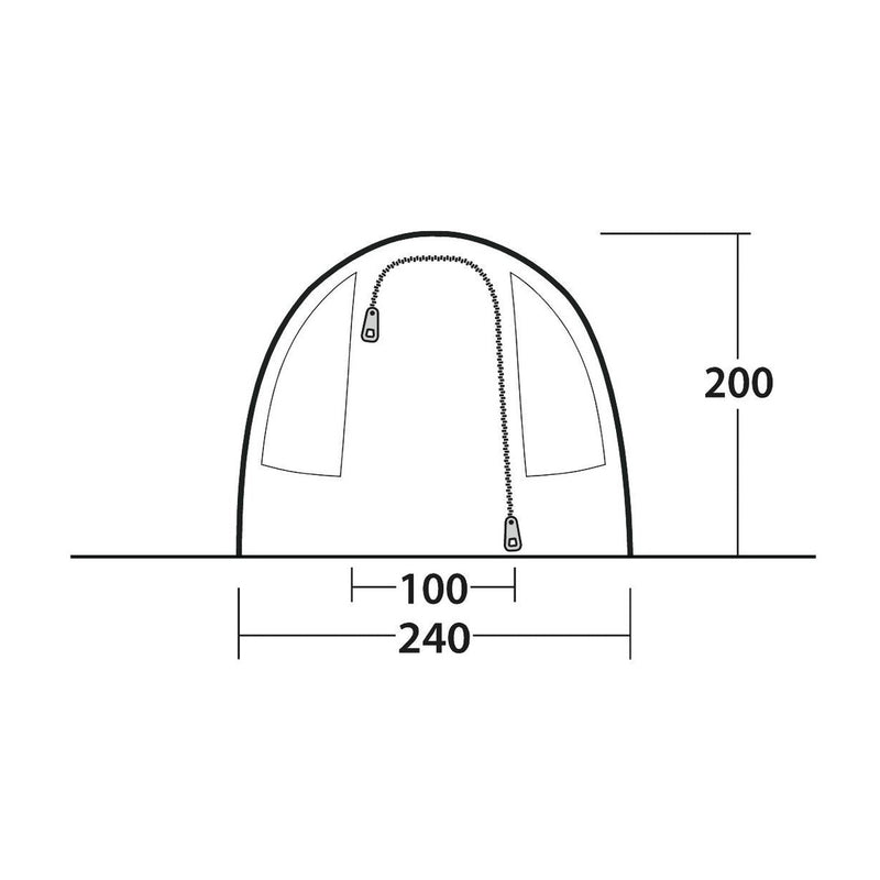 Outwell Sky 2 Pole Tent Blue 2 Person Outwell - UK Camping And Leisure