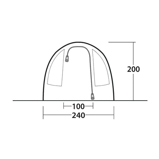 Outwell Sky 2 Pole Tent Blue 2 Person Outwell - UK Camping And Leisure