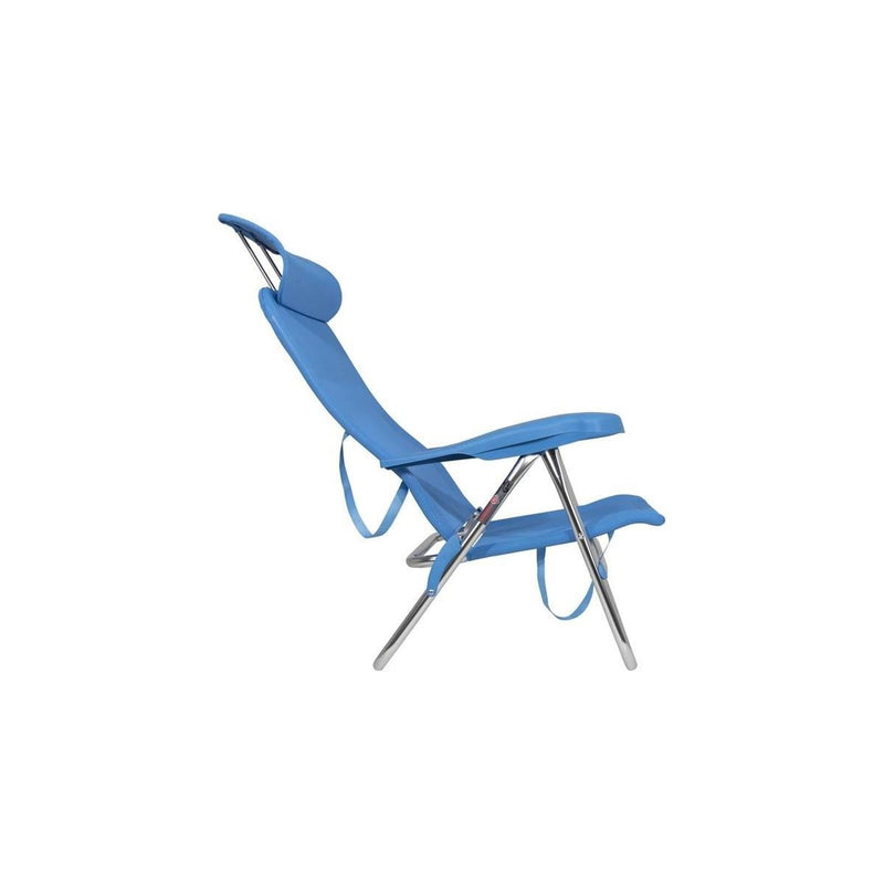Crespo Beach Chair AL/205 Compact Blue Crespo - UK Camping And Leisure