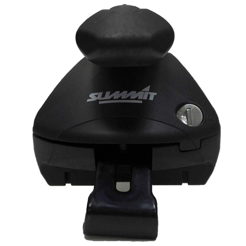 Summit SUP-965D Premium Integrated Railing Bar for Cars with Running Rails, Aluminium, Set of 2 - Summit Shop