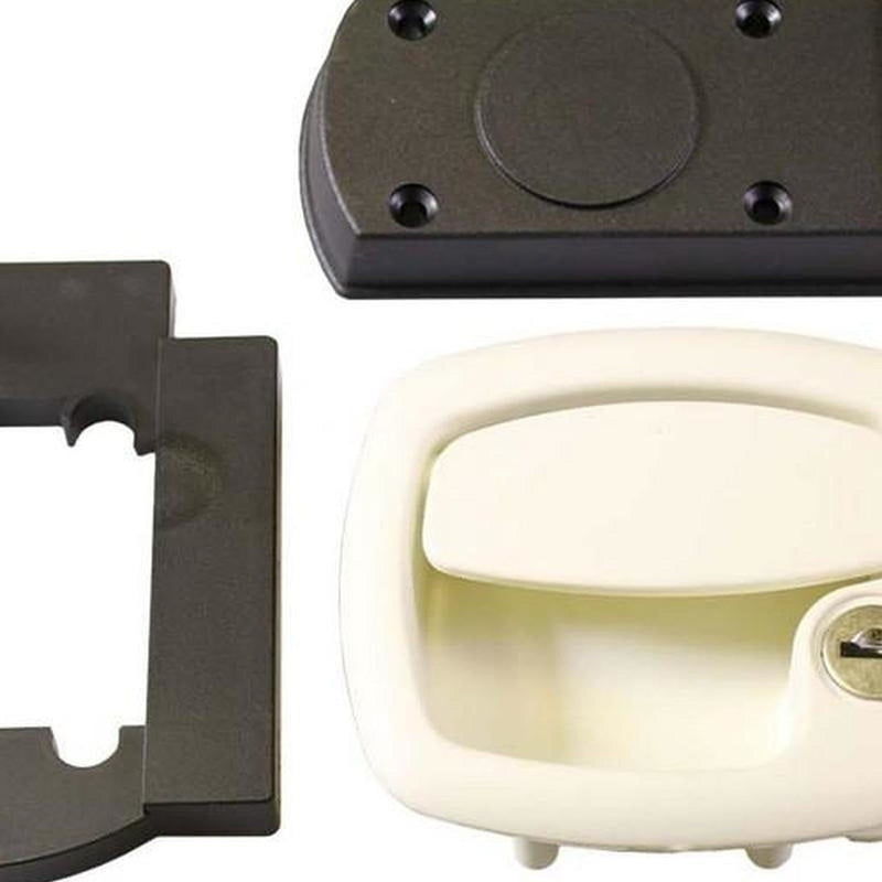 Locker / Garage Lock White FAP - UK Camping And Leisure