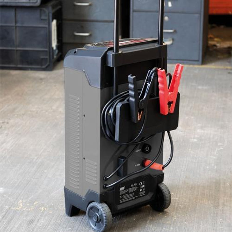 Maypole Workshop Automatic Start Trolley Battery Charger 60A /350A 12-24V - View 4