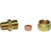 AG Brass Male Stud Coupling 10mm x 1/4" BSP Taper AG - UK Camping And Leisure