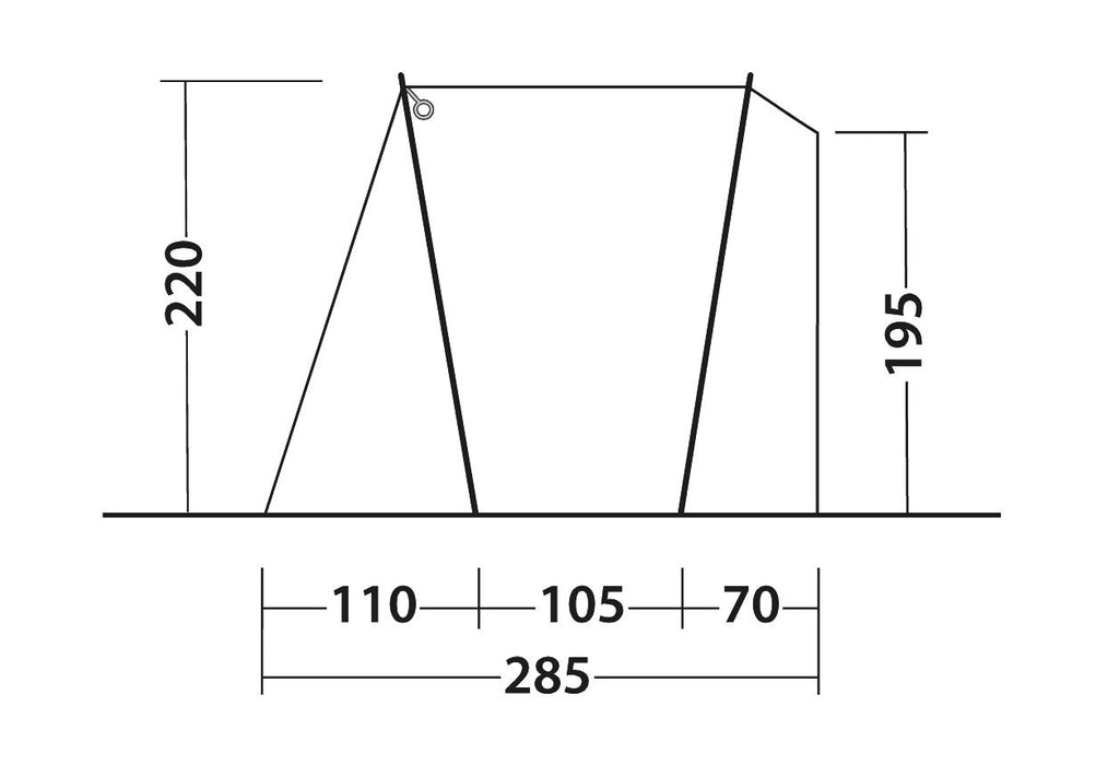 Outwell Dunecrest L Awning Green Outwell - UK Camping And Leisure
