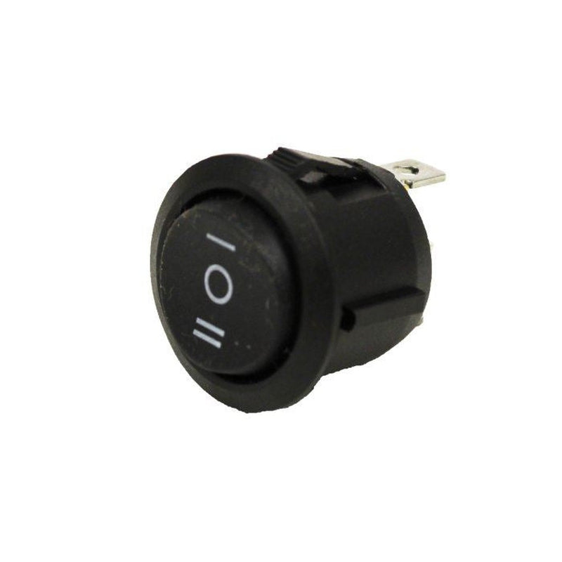 Rocker Switch - 3 Position Black - 24Mm Ø | UK Camping and Leisure