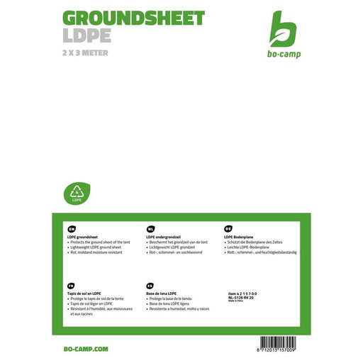 Bo-Camp Groundsheet Tarpaulin Transparent 2x3 Metres Bo-Camp - UK Camping And Leisure