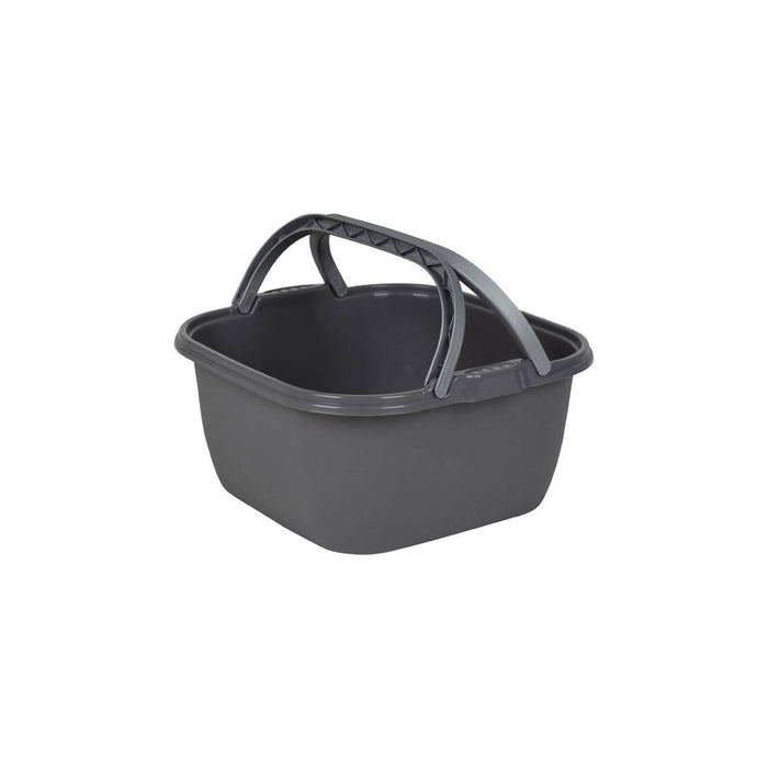 Bo-Camp Washing Bowl Square Polyethylene 13L Grey Bo-Camp - UK Camping And Leisure