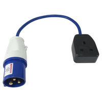 Mains Hook Up Uk Socket Conversion Adapter Lead Camping Motorhome Boat Caravan