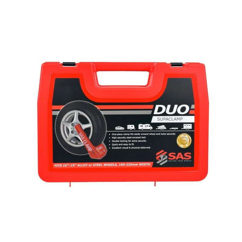 SAS Security Products SAS SAS Supaclamp Duo Wheelclamp Lock Keyed Alike - Image 8 of 8 | UK Camping and Leisure