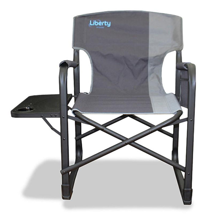 Liberty Director Chair Outdoor Camping Folding Side Table Grey Liberty - UK Camping And Leisure