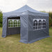 Dellonda 2x2m Pop-Up Gazebo & Side Walls  with Carry Bag Rope Stakes Dellonda - UK Camping And Leisure