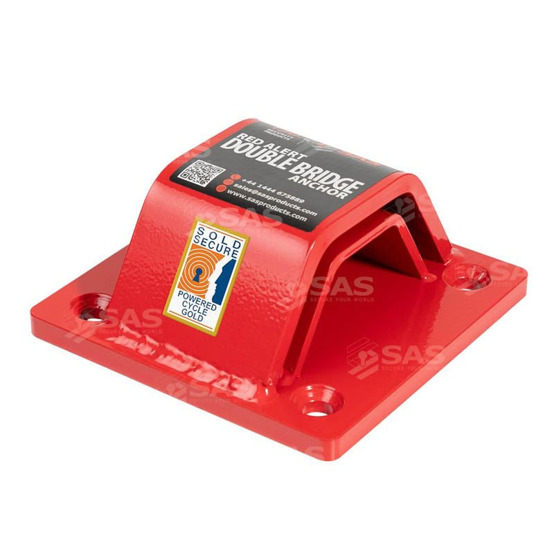 SAS Security Products SAS PJB Red Alert Double Bridge Anchor  Bolt down - Image 3 of 4 | UK Camping and Leisure