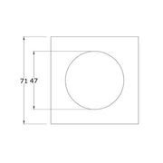 Lock Ring Square Matt Black � 71 X 71Mm - Image 2 of 2 | UK Camping and Leisure