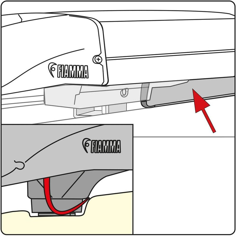 Fiamma Kit for Rain Guard Ford Custom SWB UK (98655Z047) Fiamma - UK Camping And Leisure