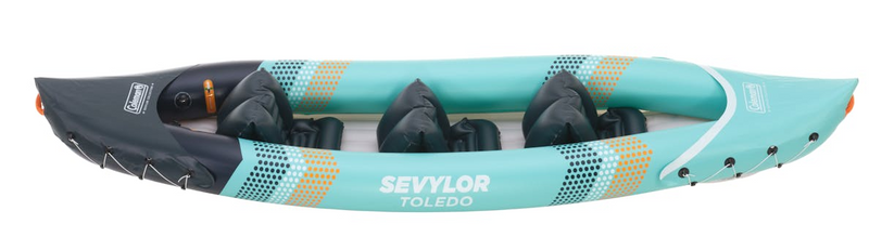 Sevylor Toledo Inflatable Kayak 2 Adults 1 Child | beach