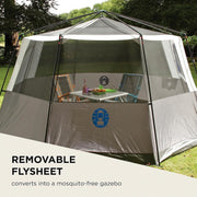 Coleman Cortes Octagon 8 Person Dome Glamping Yurt Camping Family Tent Blue Coleman - UK Camping And Leisure