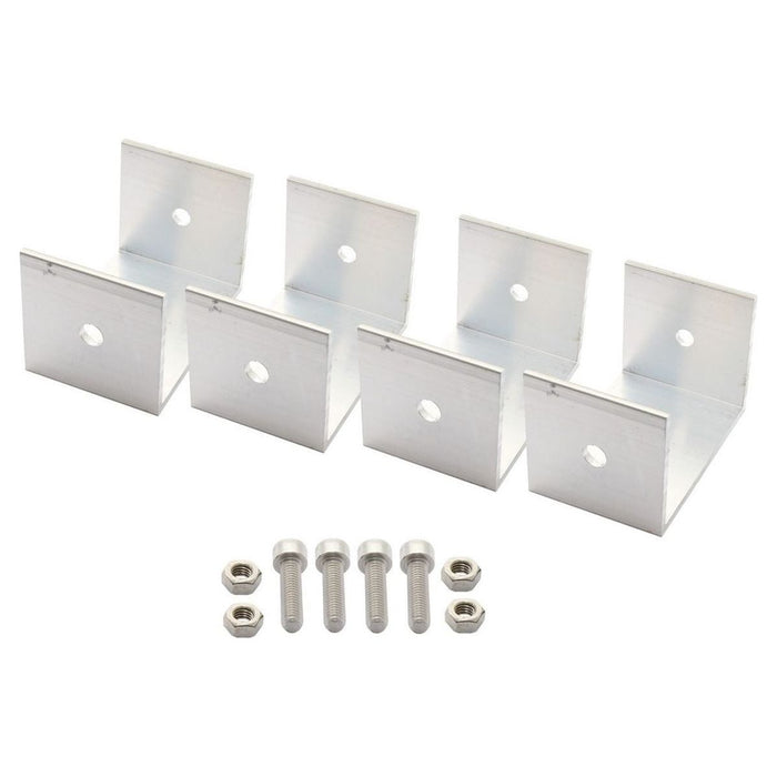 Solar Panel Fixing Bracket Kit (77mm x 50mm x 50mm) - Secure Your Panels with Ea Nova - UK Camping And Leisure