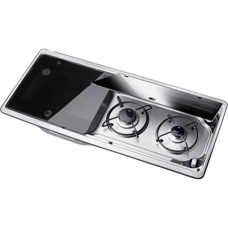 Dometic 2 Burner Hob & Sink Unit 9722 L/H (Piezo Ignition & Shut Off) - View 3