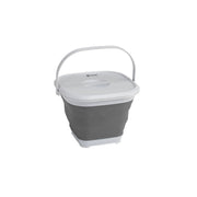 Outwell Collaps Bucket Square with Lid Grey Mist Camping Collapsible